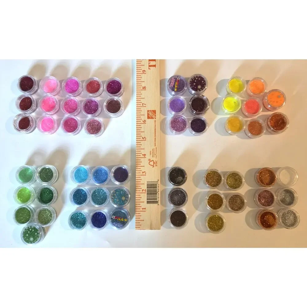 Glitter Lot 58 Colors VERY FINE 1